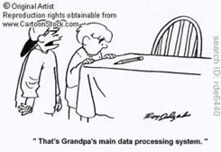 grandpa's data processing cartoon